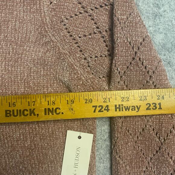 sweater Womens XL sweater knit Barbie pink Girly preppy cottagecore Sparkle‎ NWT - Picture 8 of 10